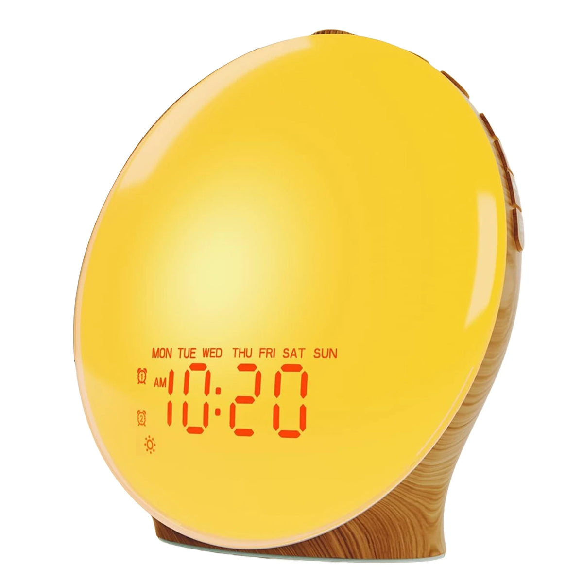 Réveil Lumière Simulateur Aube Radio FM Veilleuse Numérique